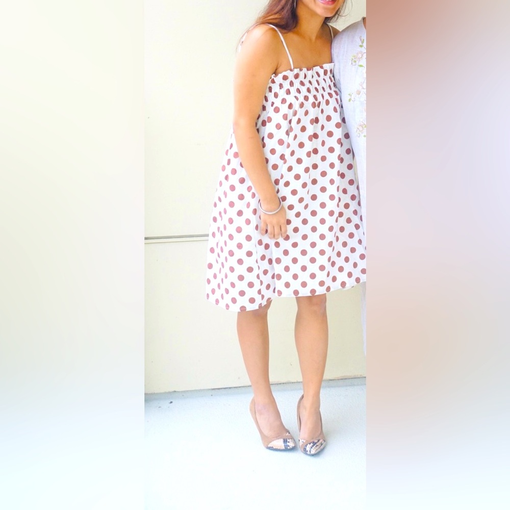 Lulu’s-Polka Dot White Dress